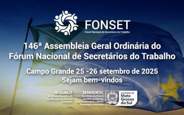 Campo Grande Sedia Encontro Nacional para Discutir Emprego e Qualificação Profissional