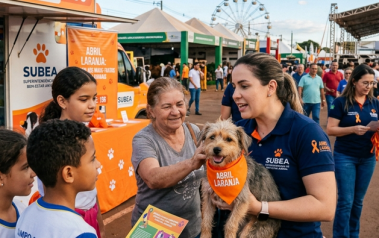 Abril Laranja em Campo Grande: Blitz na Expogrande e palestras reforçam combate aos maus-tratos animais